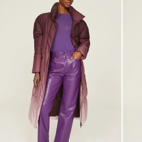 *MSRP $550 *PRE-LOVED Busayo X RTR Woman’s Ombré Parka Floor Length Size S Coat - Picture 1 of 12